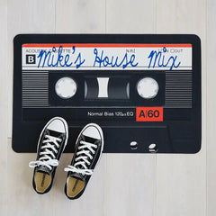 Paillasson Mixtape Personnalisé, Paillasson/Tapis Mixtape avec Nom Personnalisé