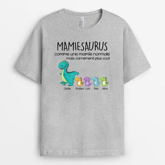 Mamiesaurus, Mamansaurus - Cadeau Personnalisé | T-shirt pour Maman/Mamie