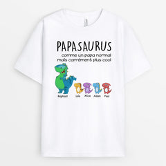 Papisaurus, Papasaurus - Cadeau Personnalisé | T-shirt pour Papa/Papi