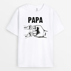 BOSSE DE POING DE PAPA PAPI ENFANTS - CADEAU PERSONNALISÉ | T-SHIRT POUR PAPA/PAPI