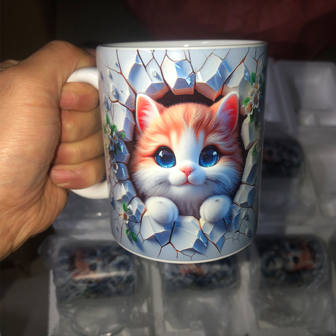 🐾Le Bidon à Chats Fantasmes - La tasse pour les rêveurs et les amateurs de chats, avec un design fantaisiste🌸