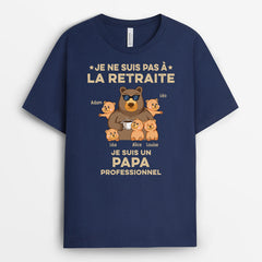 Je Suis Un Grand-Père Professionnel Papi Ours - Cadeau Personnalisé | T-shirt pour Papa Papi