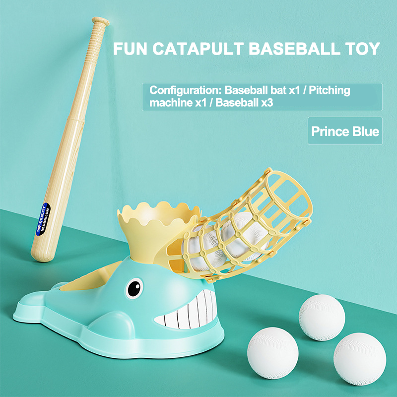 Kids Foot-Step Baseball Launcher Training Set