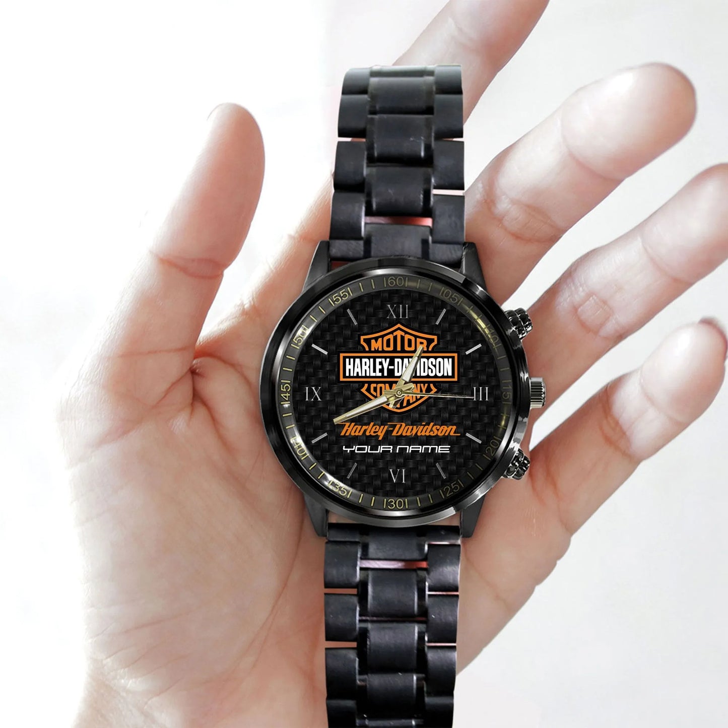 Montre Harley-Davidson noire – Le cadeau idéal pour les passionnés de motos 🏍️🎁