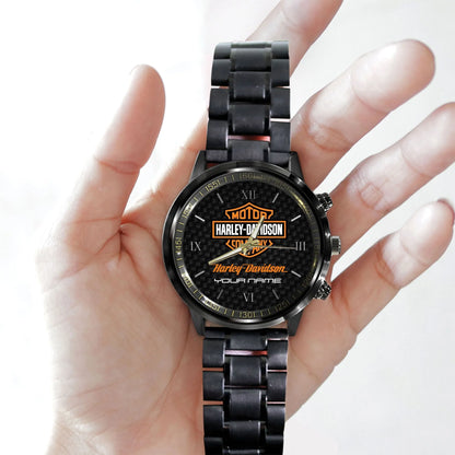 Montre Harley-Davidson noire – Le cadeau idéal pour les passionnés de motos 🏍️🎁