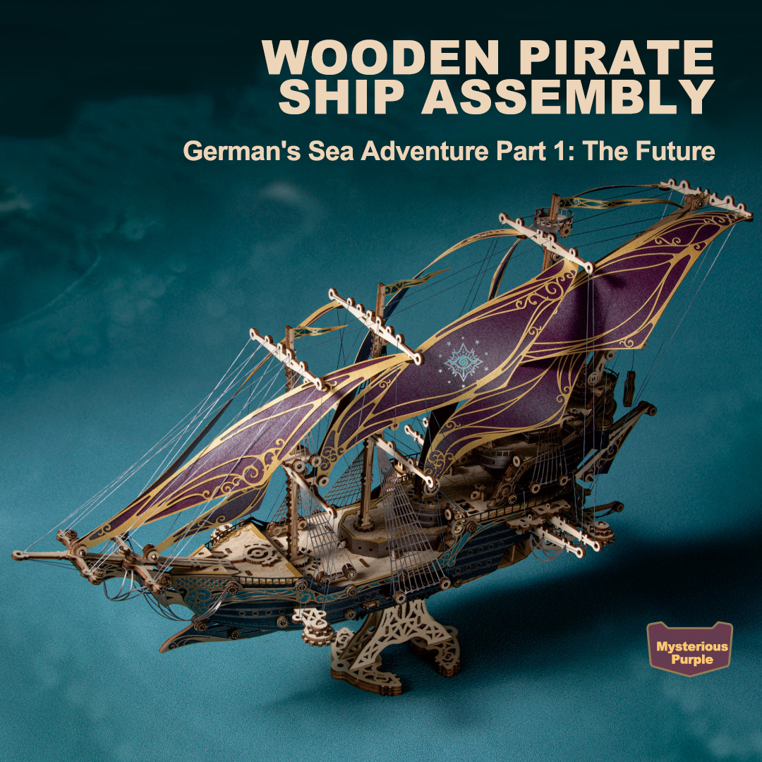 Steampunk Sky City DIY Wooden Model Kit