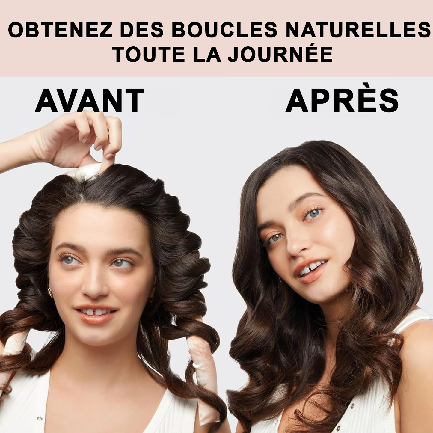 Nouveau Ensemble Fers à Friser Satiné sans Chaleur pour Cheveux - Idéal pour une Coiffure de Sommeil Facile et Pratique