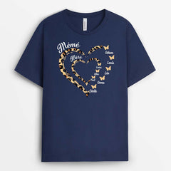 MAMAN MAMIE PAPILLON LÉOPARD - CADEAU PERSONNALISÉ | T-SHIRT POUR FEMME