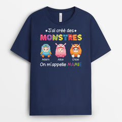 J'AI CRÉÉ DES MONSTRES COLORÉS, ON M'APPELLE PAPA - CADEAU PERSONNALISÉ | T-SHIRT POUR PAPA