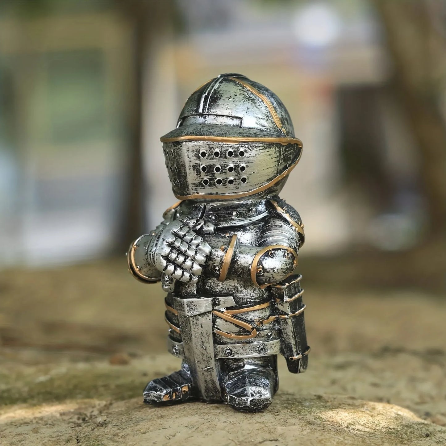 Statuette en Résine d'un Garde-Chasse Miniature Nordique et Médiévale – Décoration de Salon de Style Classique – Ouvrage d'Art pour la Décoration Intérieure, le Bureau, le Bar ou les Ornements sur le Bureau