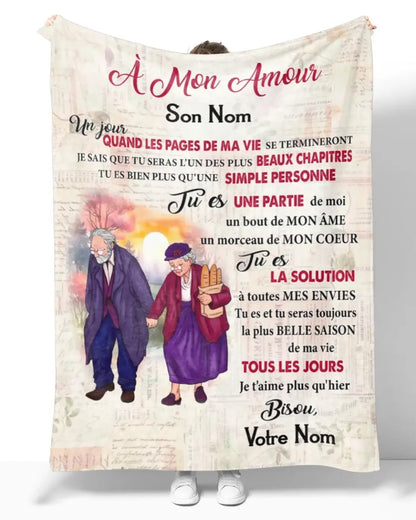 Je t'aimerai toujours plus qu'hier - Amour éternel, couverture personnalisée sur mesure, le cadeau parfait pour votre moitié