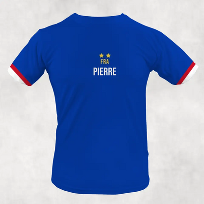 Personnalisez des T-shirts individuels en ajustant votre nom et votre numéro.