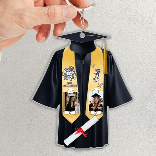 Porte-clés en acrylique personnalisé pour la remise des diplômes - Idée cadeau pour la graduation