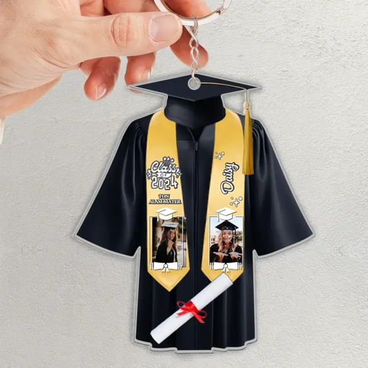 Porte-clés en acrylique personnalisé pour la remise des diplômes - Idée cadeau pour la graduation