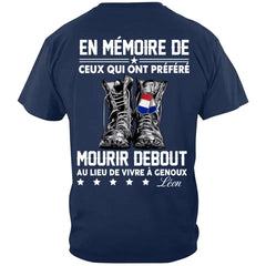 EN MÉMOIRE DE CEUX QUI ONT PRÉFÉRÉ，T-shirt personnalisé