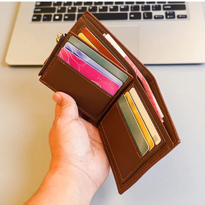 Portefeuille en cuir personnalisé pour vétéran de l'armée française avec grade en or, nom et date