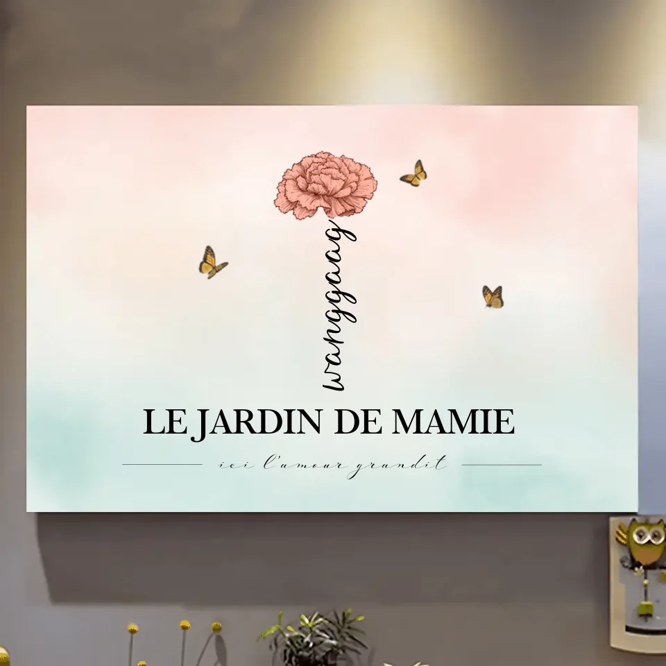 Le jardin de grand-mère : l'amour y pousse. Magnifique cadeau floral pour le mois de naissance de grand-mère