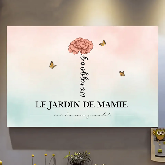 Le jardin de grand-mère : l'amour y pousse. Magnifique cadeau floral pour le mois de naissance de grand-mère