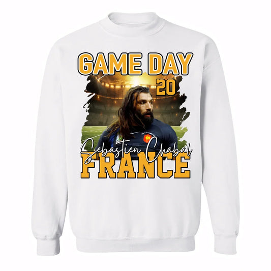 Photo personnalisée Jour de match de football - T-shirt personnalisé, Cadeau pour joueur, Cadeaux pour lui