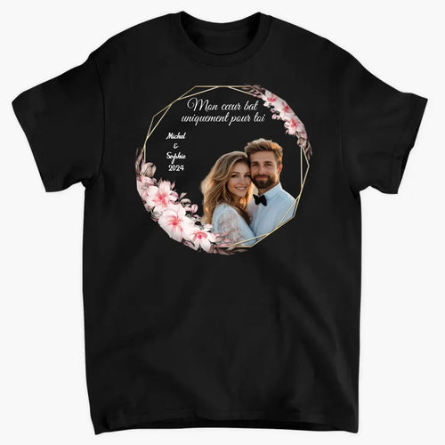 Mon cœur bat uniquement pour toi-Vêtements photo personnalisés