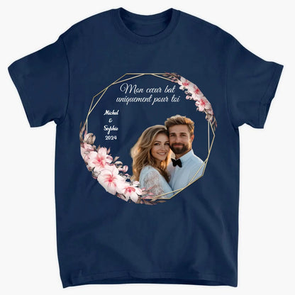 Mon cœur bat uniquement pour toi-Vêtements photo personnalisés