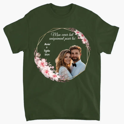 Mon cœur bat uniquement pour toi-Vêtements photo personnalisés