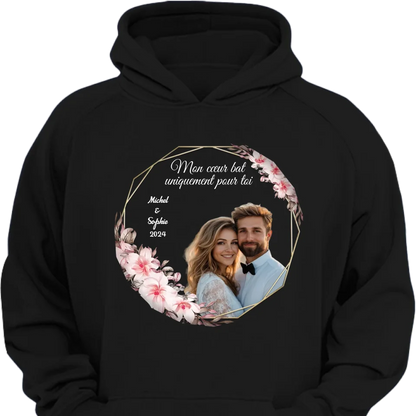 Mon cœur bat uniquement pour toi-Vêtements photo personnalisés