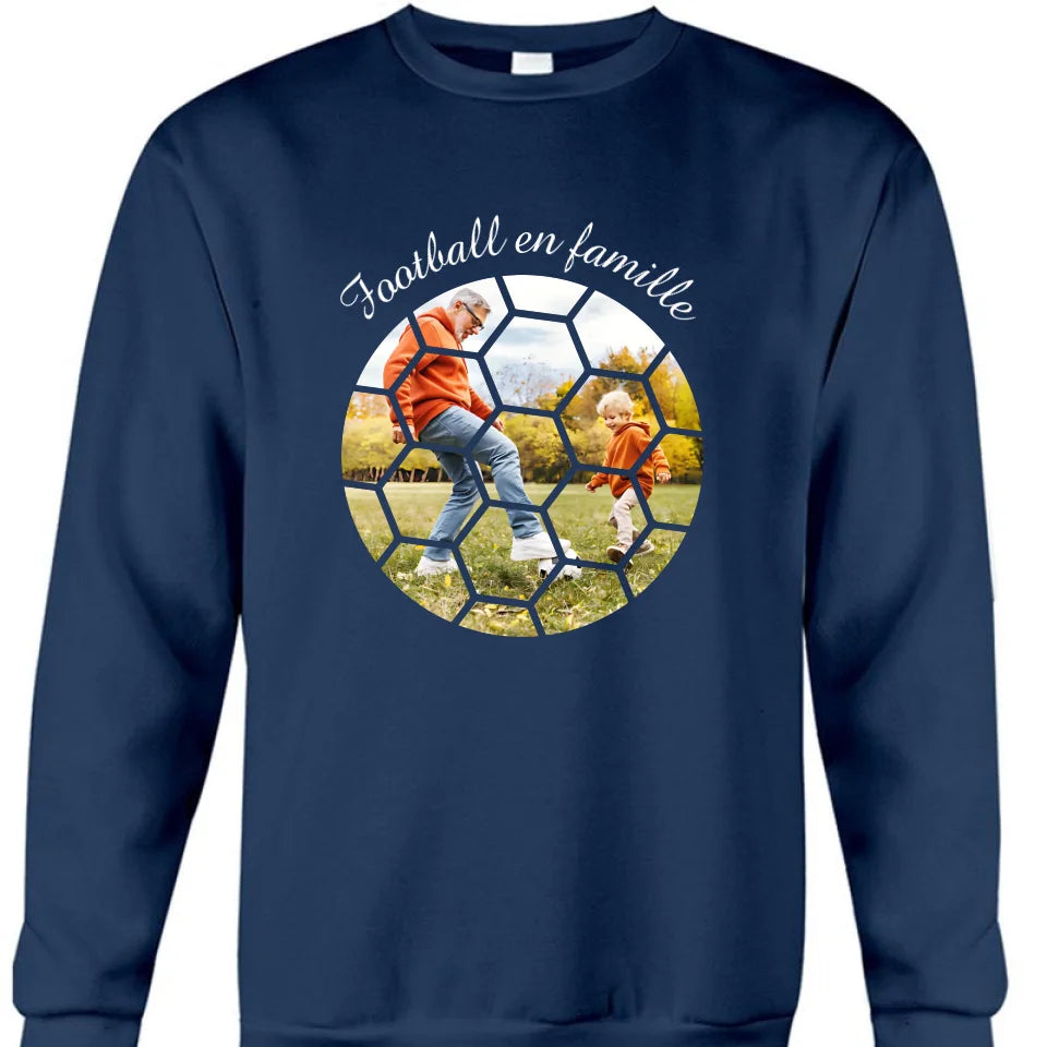 Le temps du football en famille - Photos de football personnalisées