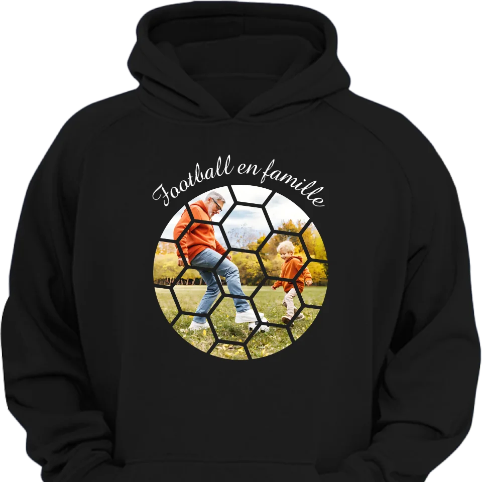 Le temps du football en famille - Photos de football personnalisées