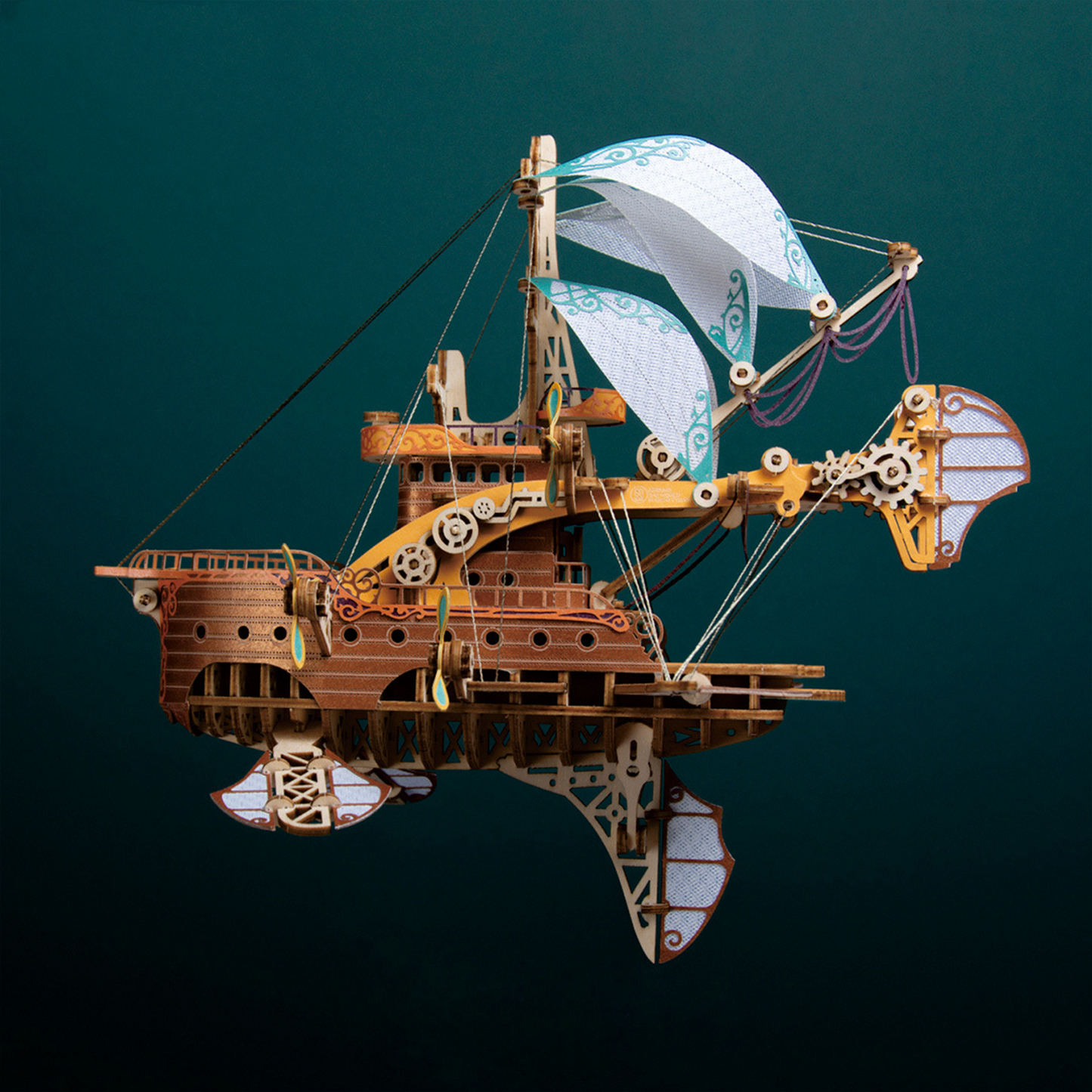 Steampunk Sky City DIY Wooden Model Kit