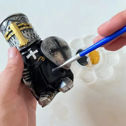 Statuette en Résine d'un Garde-Chasse Miniature Nordique et Médiévale – Décoration de Salon de Style Classique – Ouvrage d'Art pour la Décoration Intérieure, le Bureau, le Bar ou les Ornements sur le Bureau