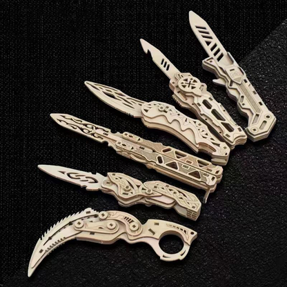 Assembling a Wooden Balisong Trainer — DIY & Paintable