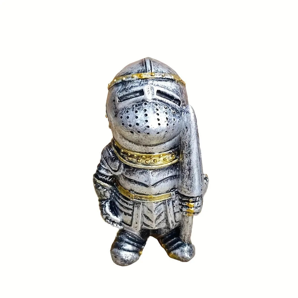 Statuette en Résine d'un Garde-Chasse Miniature Nordique et Médiévale – Décoration de Salon de Style Classique – Ouvrage d'Art pour la Décoration Intérieure, le Bureau, le Bar ou les Ornements sur le Bureau