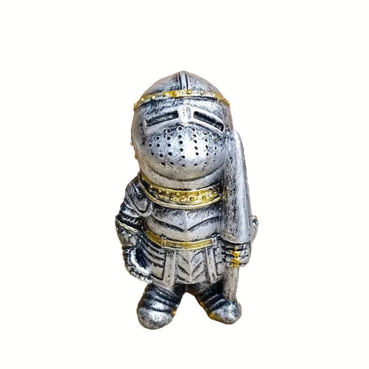 Statuette en Résine d'un Garde-Chasse Miniature Nordique et Médiévale – Décoration de Salon de Style Classique – Ouvrage d'Art pour la Décoration Intérieure, le Bureau, le Bar ou les Ornements sur le Bureau