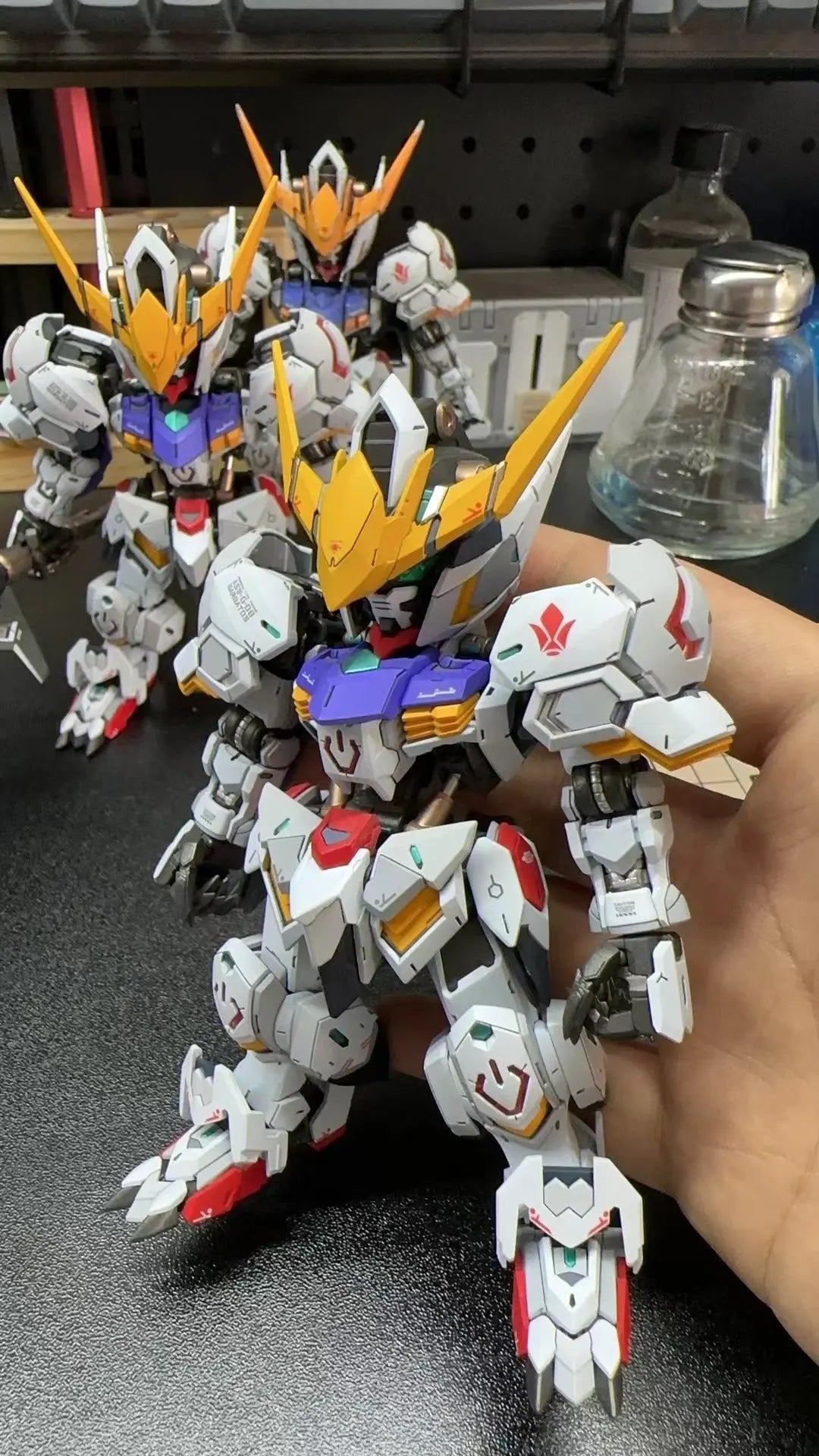 Custom BANDAI MGSD Barbatos Gundam with Touch-Sensitive Switch Lighting