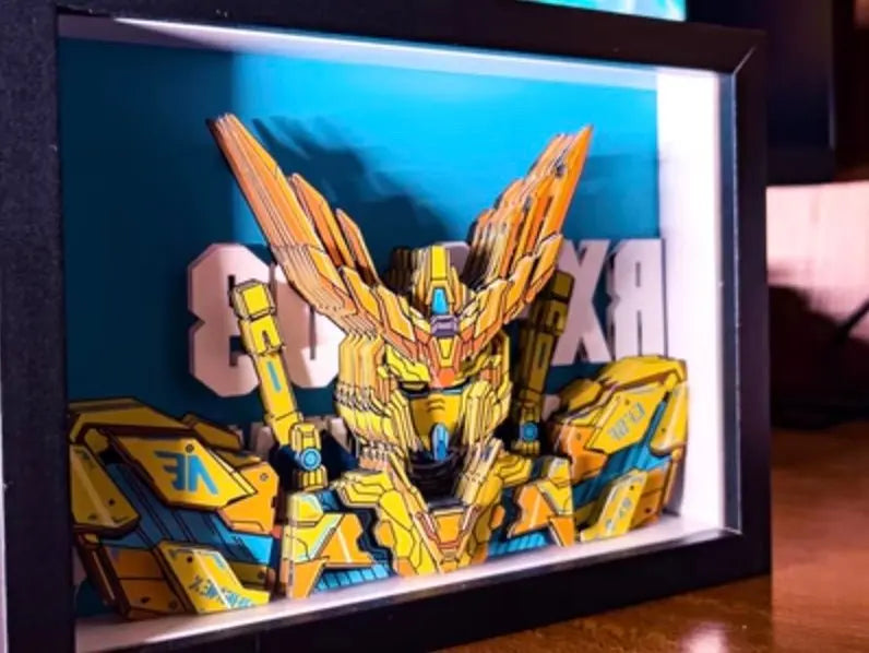 Handmade Gundam Paper Craft Diorama