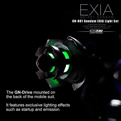 KOSMOS PG 1/60 GN-001 Gundam EXIA Light System GN Drive Sync LEDs