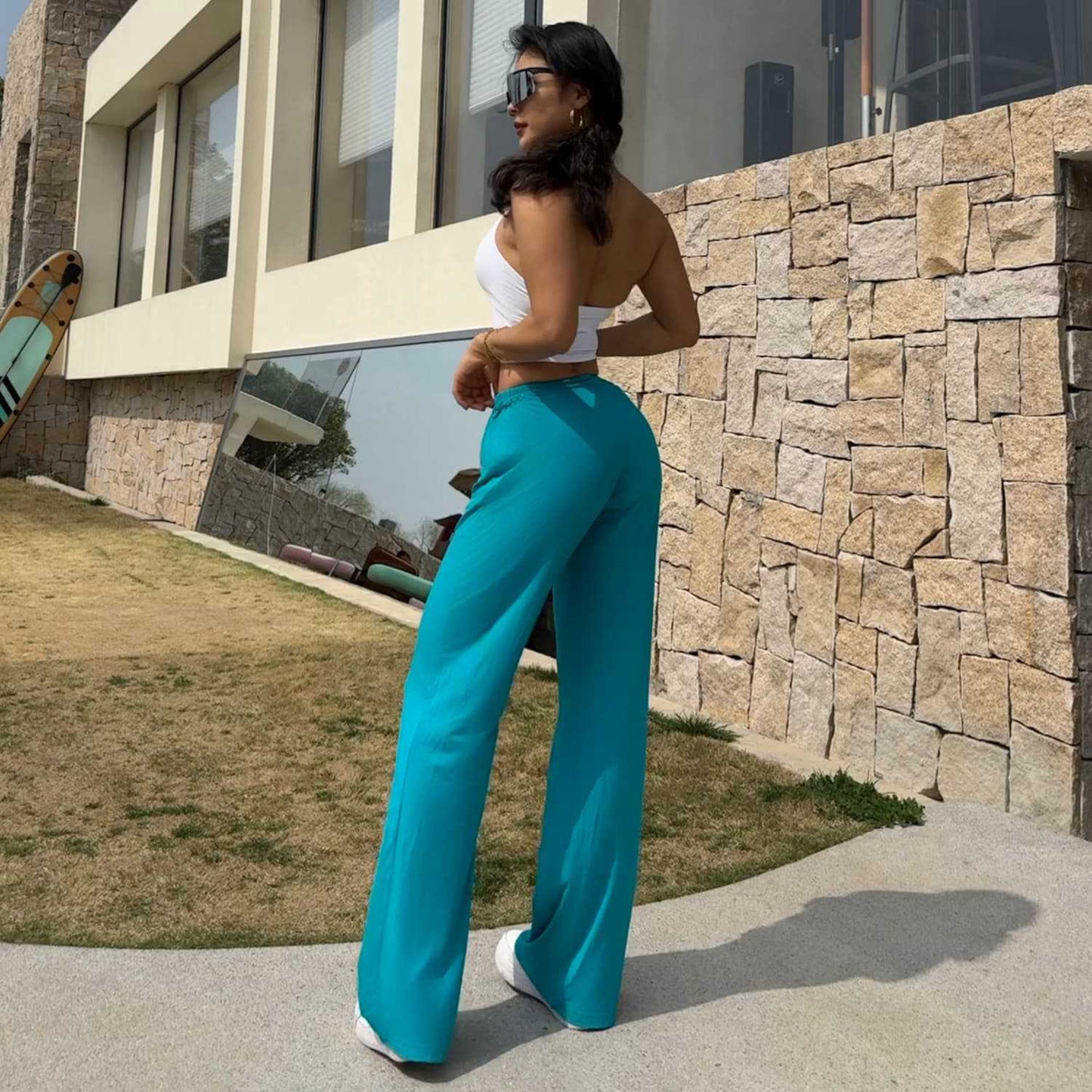 Pantalon de Yoga et Fitness Ultra Doux - Facile à Bouger et Confortable à Porter – Confort Assuré pour toutes vos séances ! 🌱