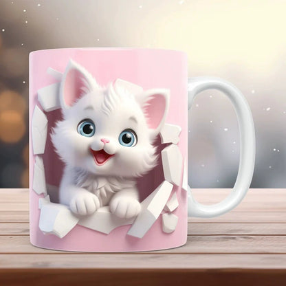 🐾Le Bidon à Chats Fantasmes - La tasse pour les rêveurs et les amateurs de chats, avec un design fantaisiste🌸