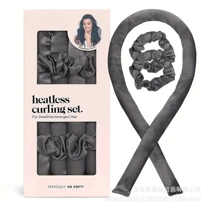 Nouveau Ensemble Fers à Friser Satiné sans Chaleur pour Cheveux - Idéal pour une Coiffure de Sommeil Facile et Pratique