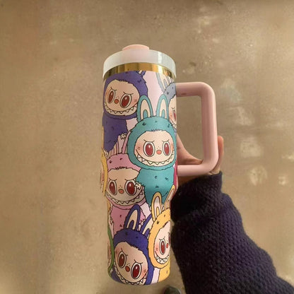 🧊【Nouveau】Tasse Isotherme Ice Boss Cup 🚗 avec Tuyau 💧 - 40oz Grand Volume - Idéale pour Voiture, Fitness et Bureau 💼 - Cadeau parfait pour Amis et Famille 🎁