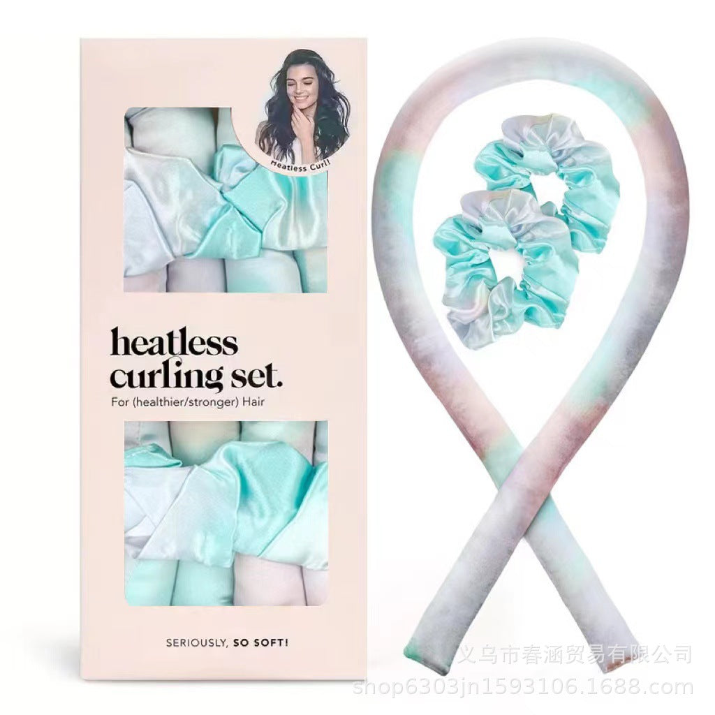 Nouveau Ensemble Fers à Friser Satiné sans Chaleur pour Cheveux - Idéal pour une Coiffure de Sommeil Facile et Pratique