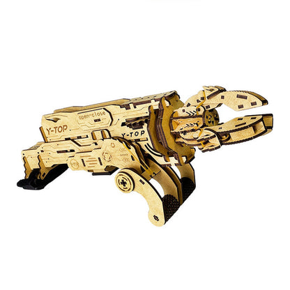 DIY Wooden Assembled Mechanical Claw Toy