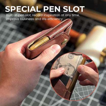 Florian - Porte-monnaie vintage en cuir : un cadeau idéal pour hommes et femmes