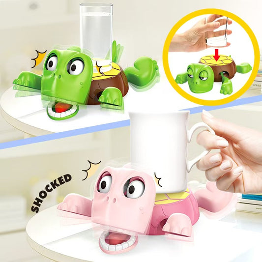 Tapis de sous-verre à l'effigie d'une tortue mignonne et humoristique - Accessoire créatif et décompressant pour vos verres et tasses