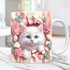 🐾Le Bidon à Chats Fantasmes - La tasse pour les rêveurs et les amateurs de chats, avec un design fantaisiste🌸