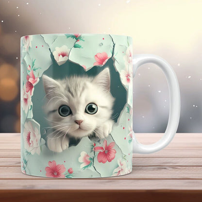 🐾Le Bidon à Chats Fantasmes - La tasse pour les rêveurs et les amateurs de chats, avec un design fantaisiste🌸
