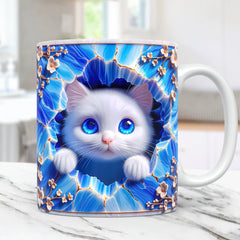 🐾Le Bidon à Chats Fantasmes - La tasse pour les rêveurs et les amateurs de chats, avec un design fantaisiste🌸