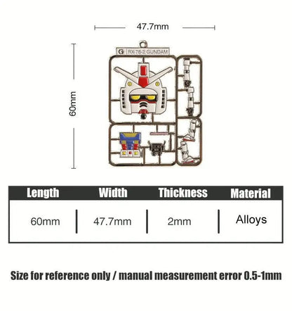RX-78-2 Gundam Metal Keychain Anime Collector Gift