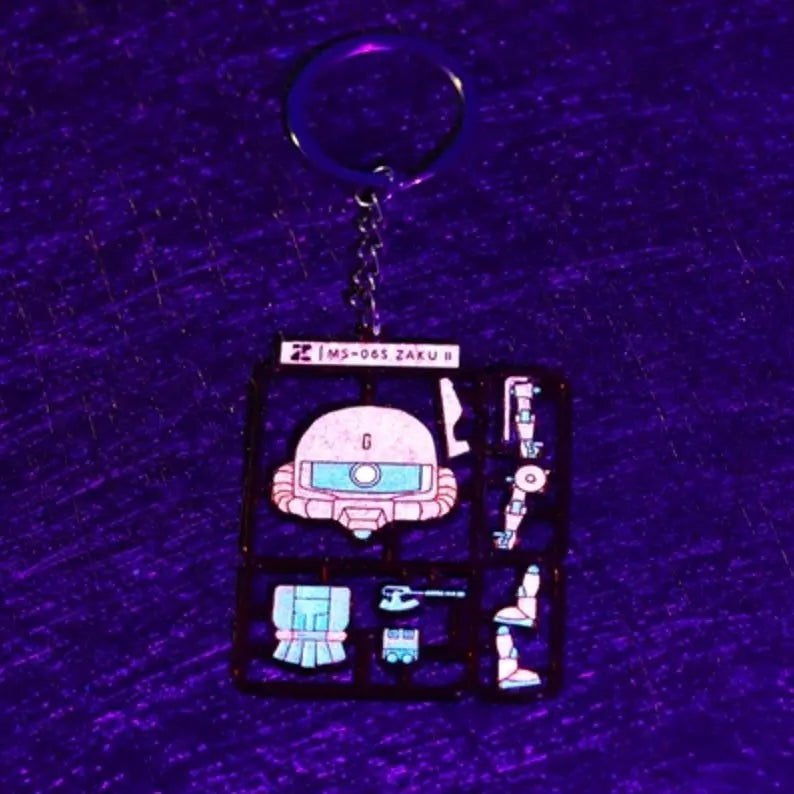 Zaku Metal Keychain Anime Mech Gift for Zeon Fans
